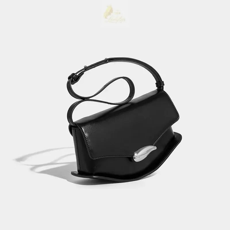 Luxury Designer Handbag In PU Leather Lock Simple LADYLYS