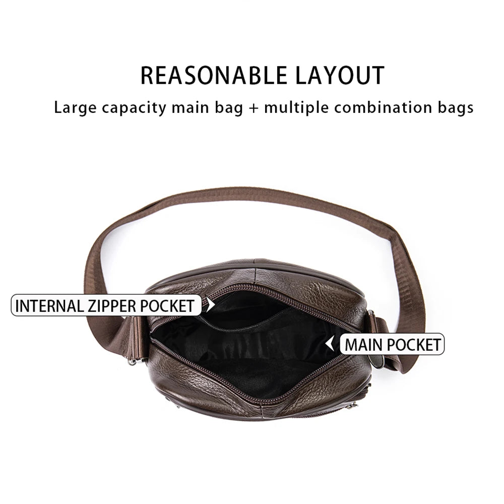 WESTAL Genuine Leather Shoulder Bags Husband Small Crossbody LADYLYS