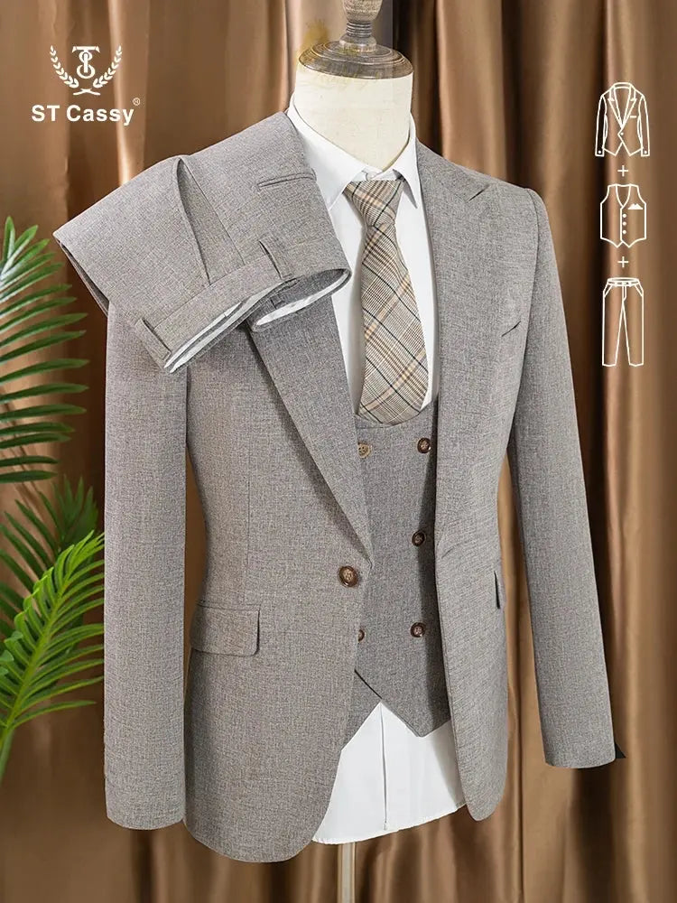 Turkish style high quality men suits 3 piece set elegant LADYLYS