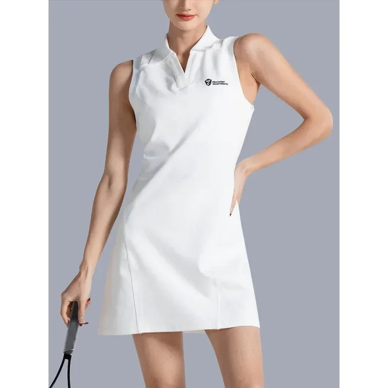 Robe de sport, robe de tennis de badminton, robe de polo décontractée