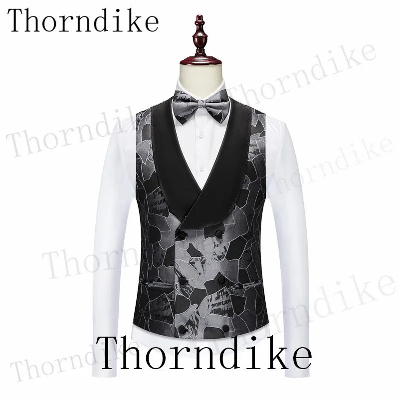 Thorndike ensemble costumes veste gilet avec pantalon