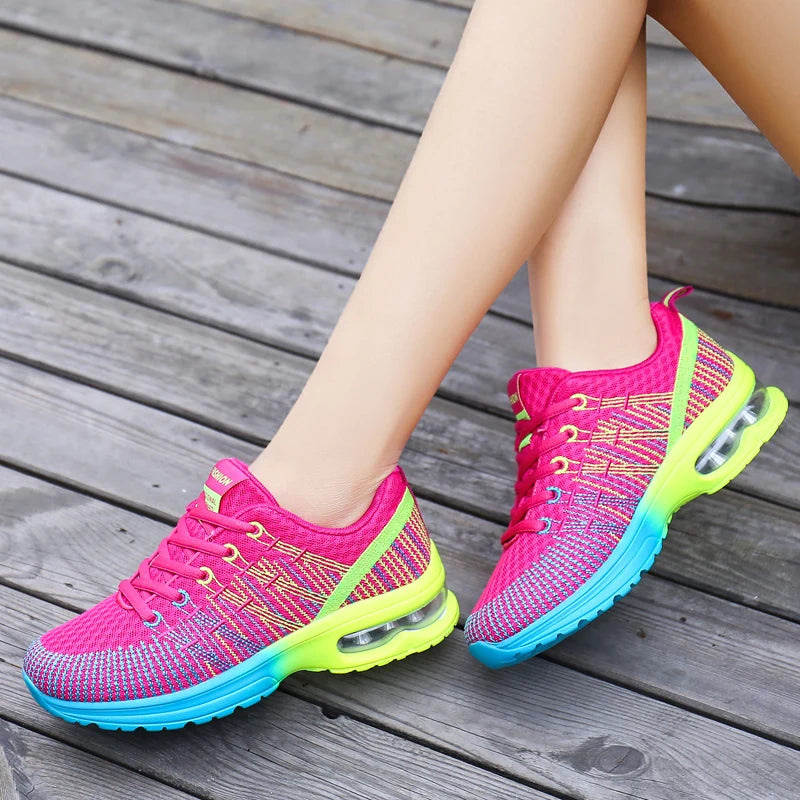 Chaussures d'entraînement légères à coussin d'air pour femmes, baskets respirantes