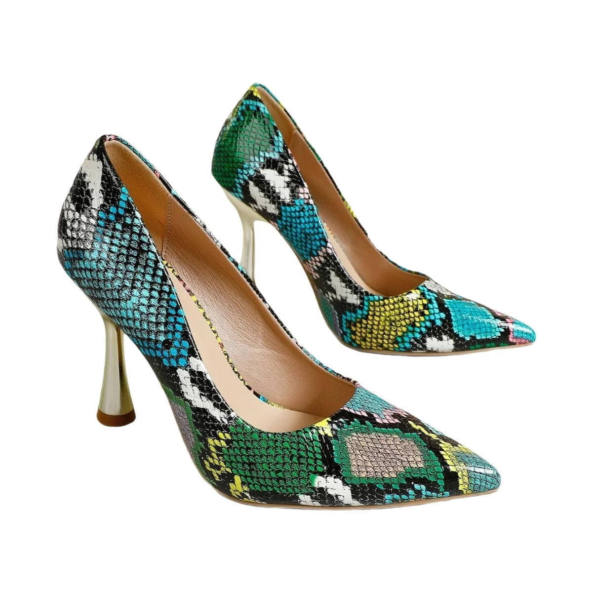 Elegant High Heels Women's Shoes Spring Pointed Toe Thin Heel Comfortable LADYLYS