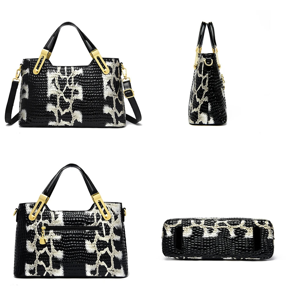 Mode tendance Noble femmes sac à main motif Python luxe dames