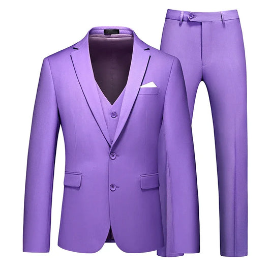 Costume de mariage trois pièces pour marié smoking pour homme (veste + gilet + pantalon) de haute qualité