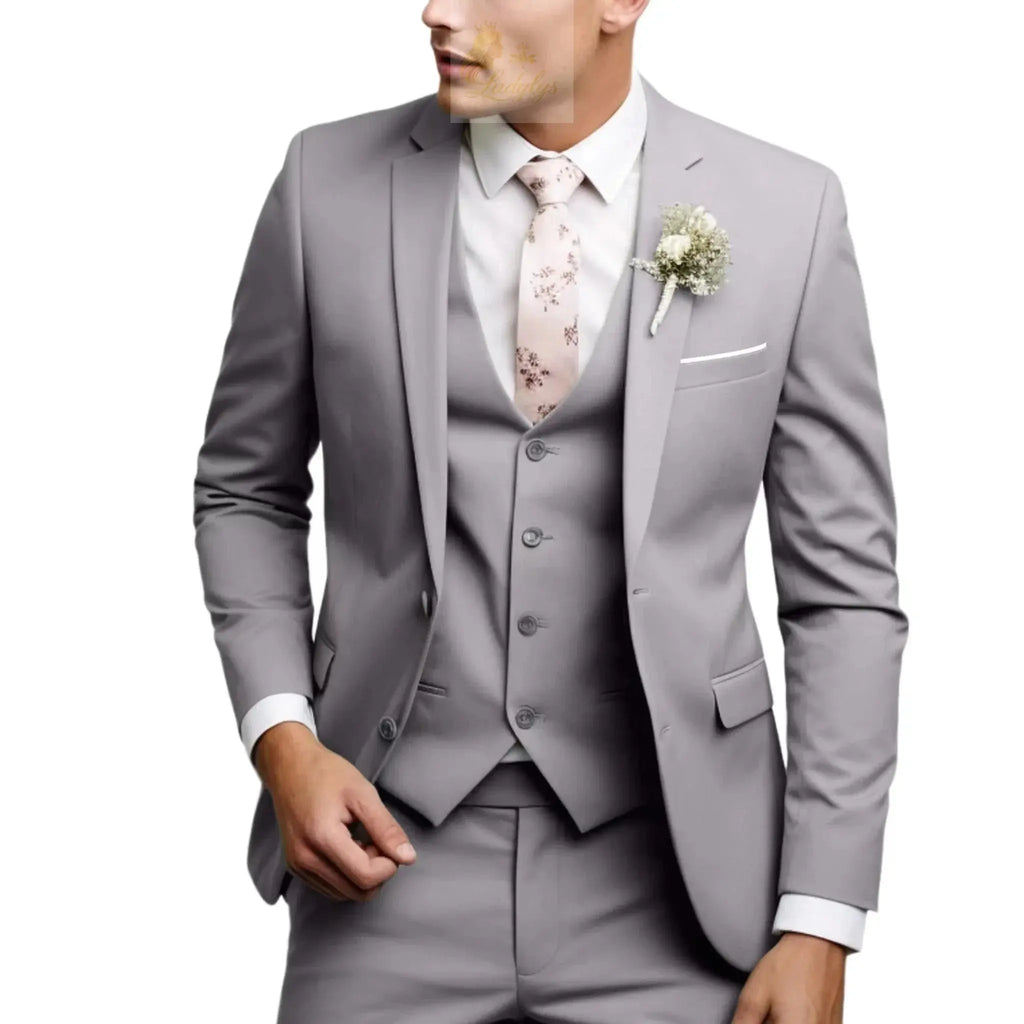 Men's Suits Regular Fit 3 Piece Elegant Tuxedos Set LADYLYS