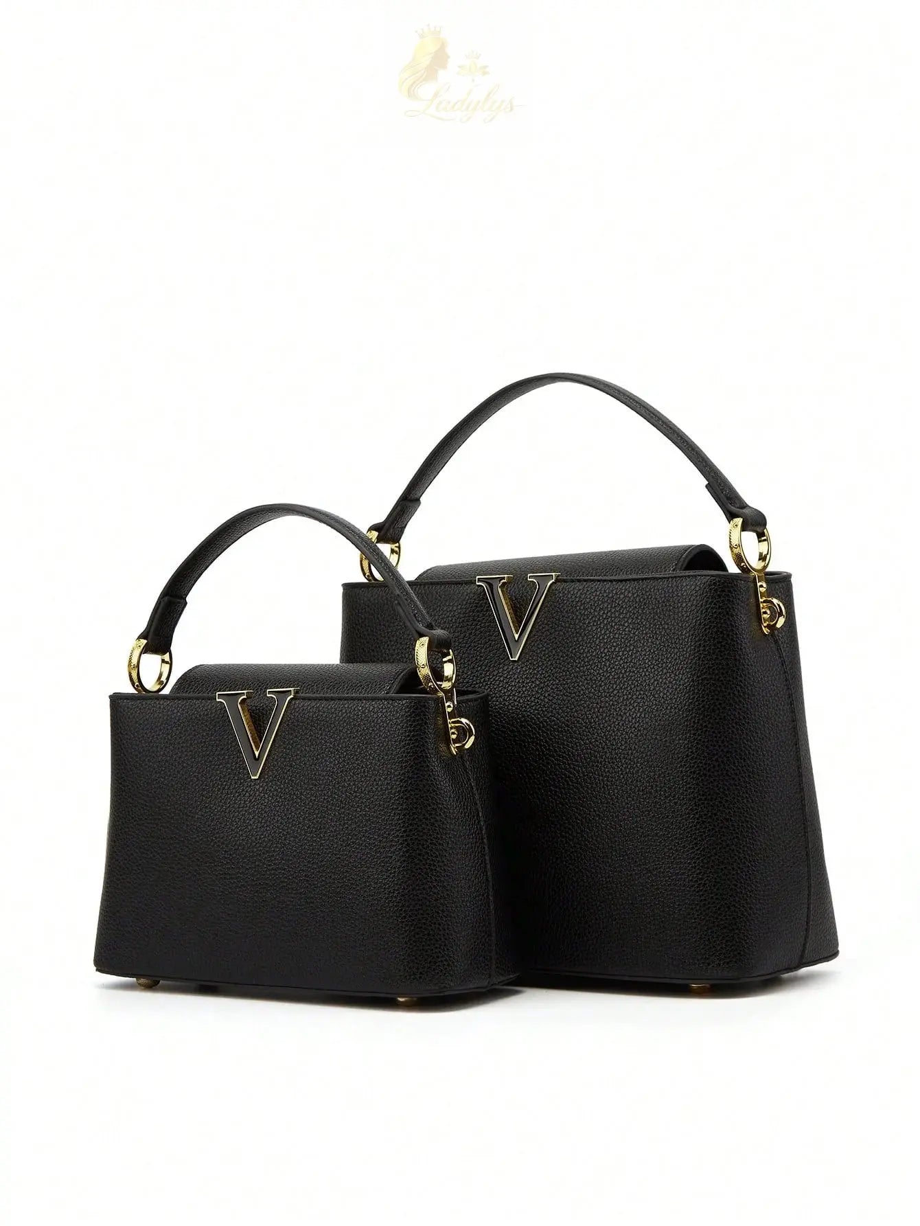 V-shaped decorative handheld fashionable messenger bag trendy bucket small bag LADYLYS