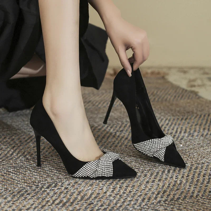 Rhinestone High Heels Women Pumps Elegant LADYLYS
