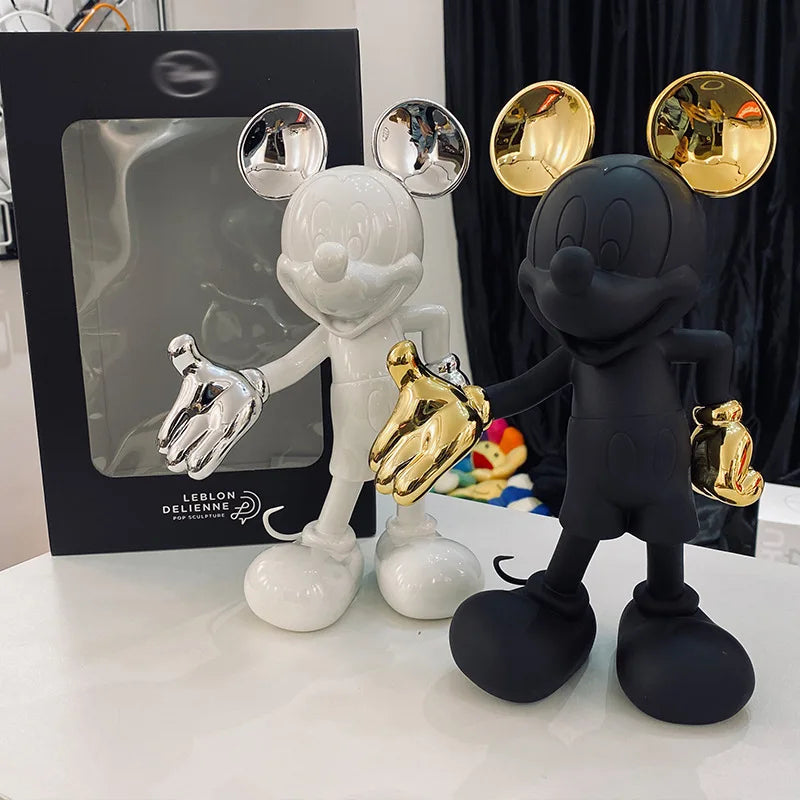 Figurines de dessin animé Disney Mickey Mouse, 30cm, modèle de poupée en résine