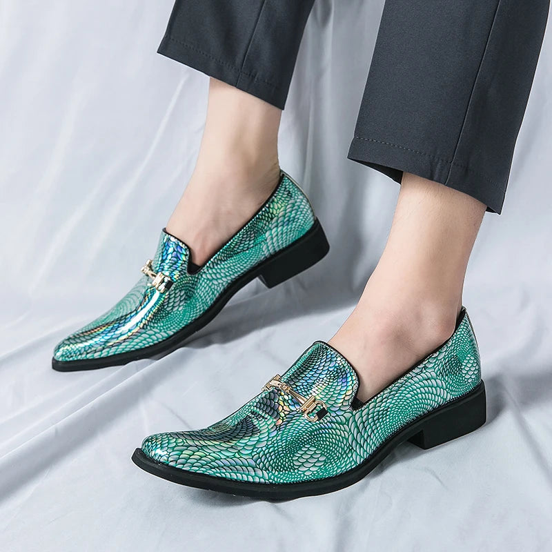 Mens Patent Leather Dress Shoes - Luxury Wedding Shoes Men