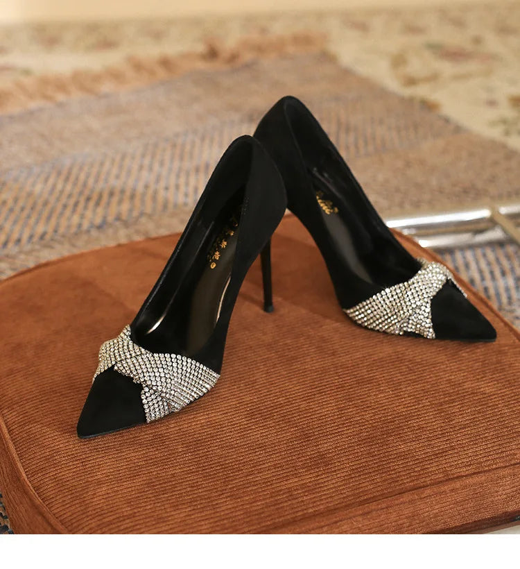 Rhinestone High Heels Women Pumps Elegant LADYLYS