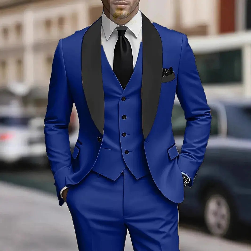 Men's Three-Piece Suit Wedding Groomsmen Formal Wear LADYLYS