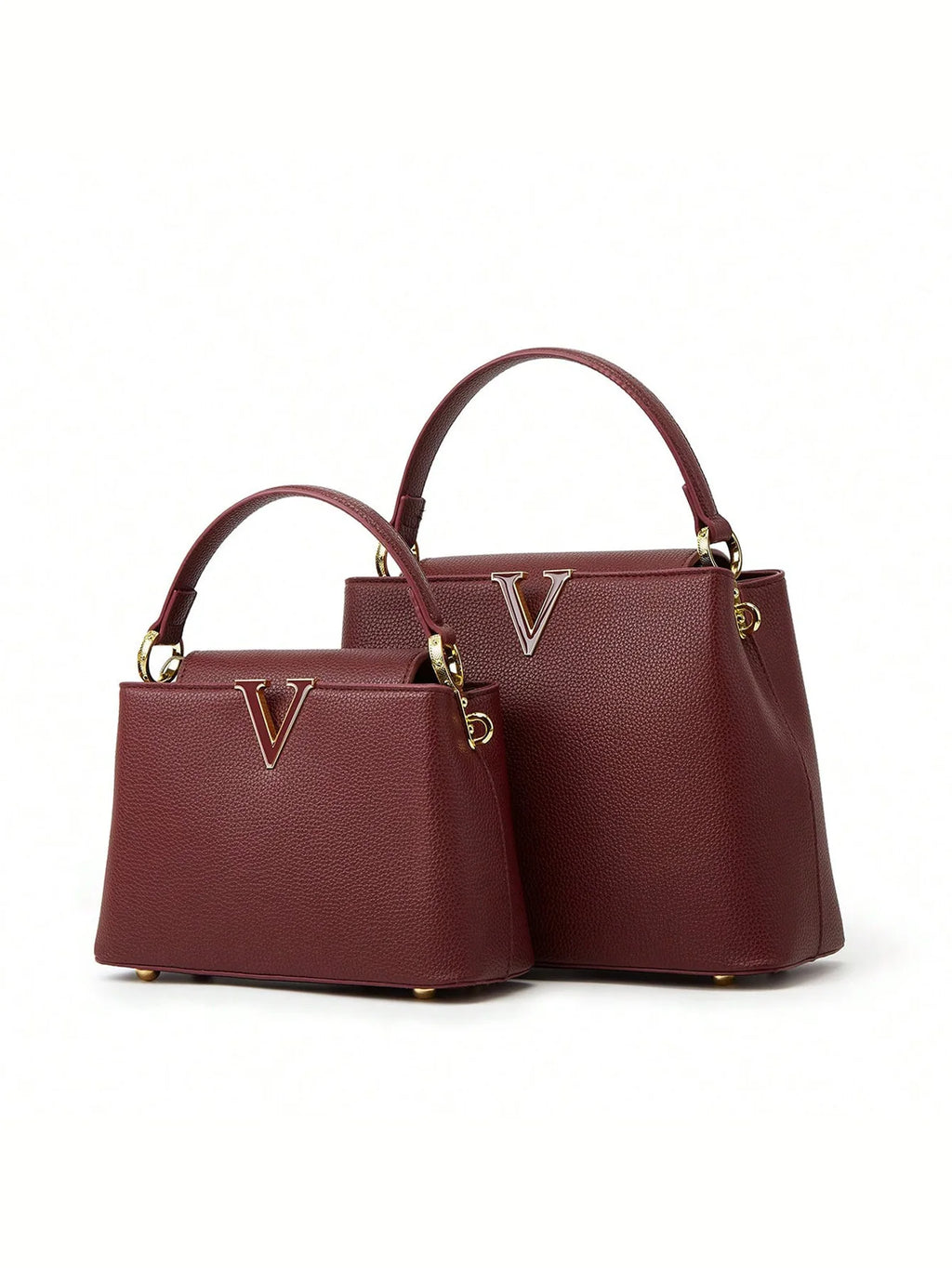 V-shaped decorative handheld fashionable messenger bag trendy bucket small bag LADYLYS