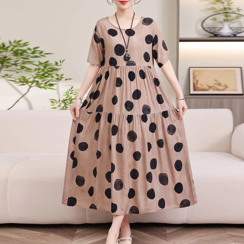 Summer Dresses Cotton Vintage Casual Print LADYLYS