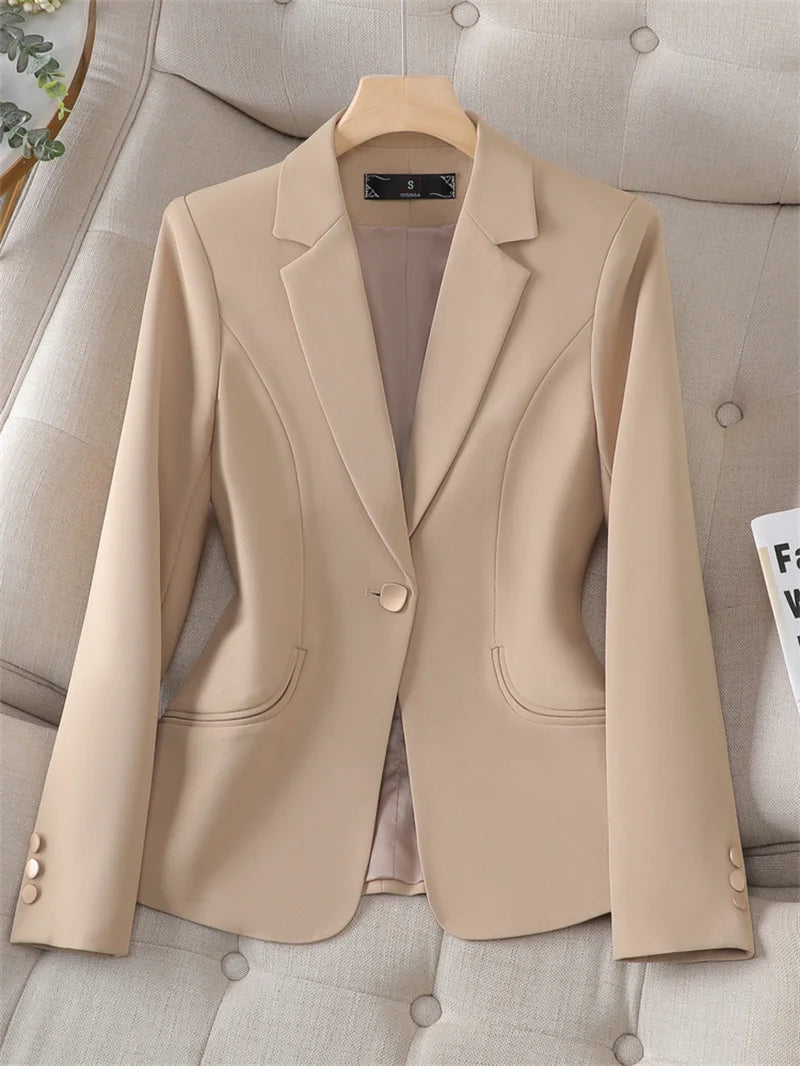 Blazers trempés professionnels pour femmes, veste femme, petite veste, mode, haute qualité, printemps, automne, nouveau