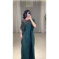 Abaya for Women Floral Lace Ethnic Moroccan Dress Muslim Dubai Attire Islamic Clothes LADYLYS