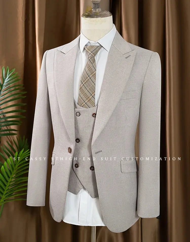 Turkish style high quality men suits 3 piece set elegant LADYLYS