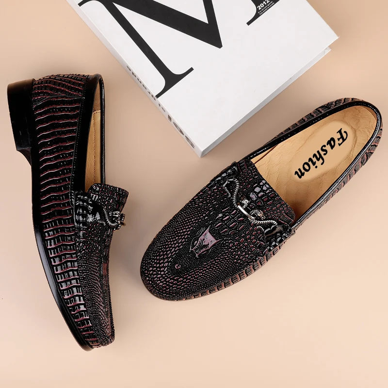 Trendy Brand Men's Genuine Leather Luxurious Banquet Shoes Size：36-47 LADYLYS