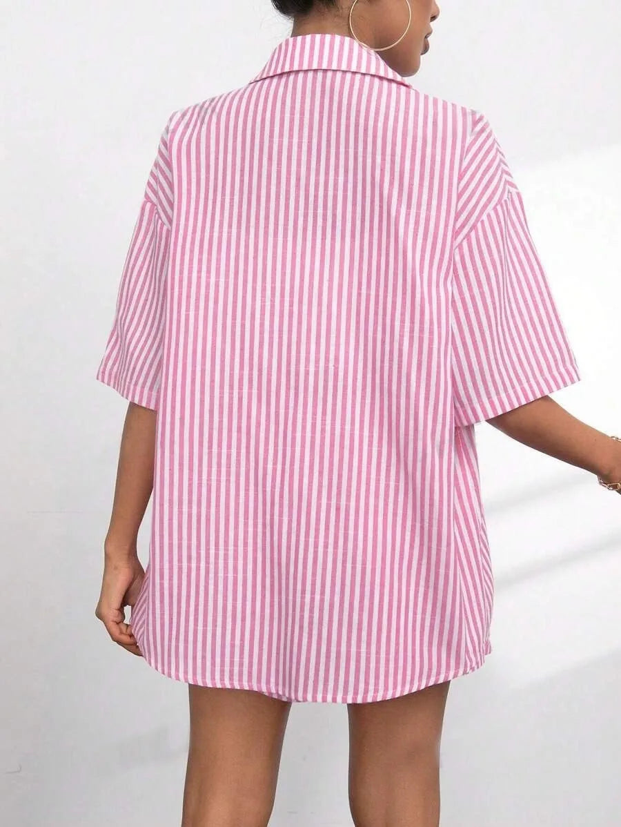Set for spring and summer, featuring a collared button up cardigan LADYLYS