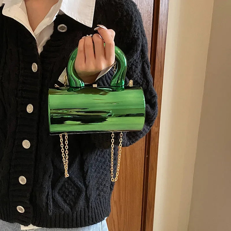 LEFTSIDE Célèbre mini sacs à main poignée courte chaîne de Luxe designer