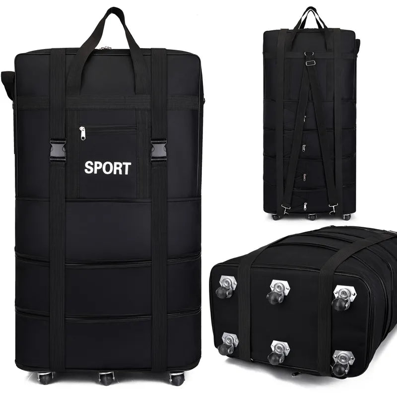 Oxford – sac de voyage de grande capacité, roue universelle, bagages pliables, sac de rangement mobile