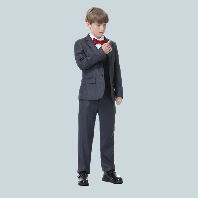 Nimble – Costume formel pour garçon, pour mariage, Costume d'hôte de fête pour enfants 3 pièces