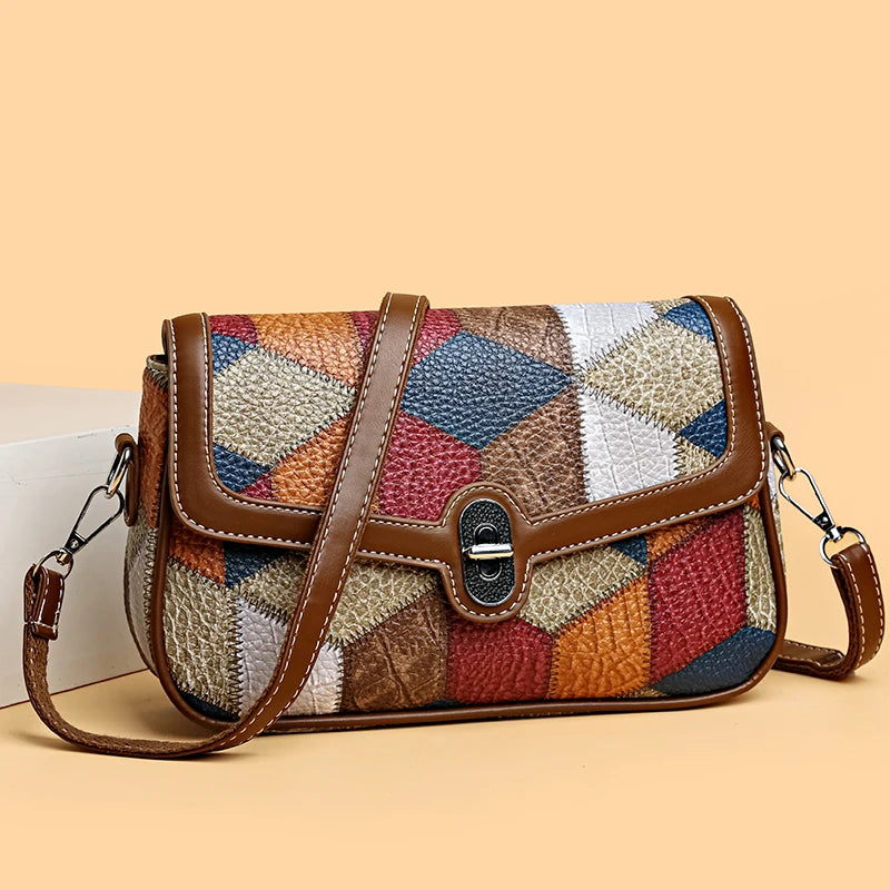 Sac messager pour femme, nouvelle tendance, large bandoulière, petit sac carré, rétro