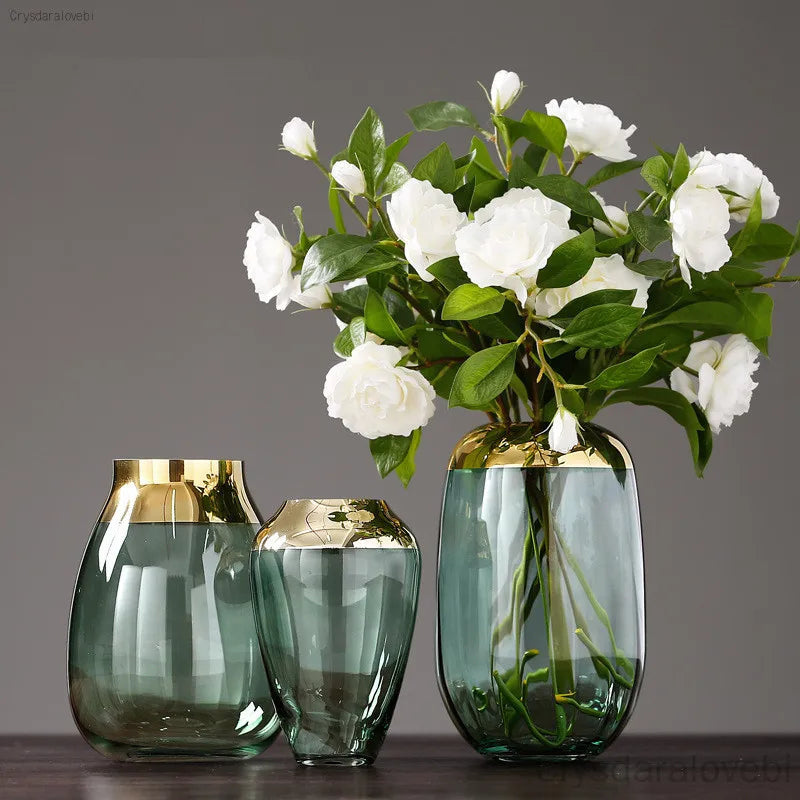 Vase en verre Transparent de luxe Phnom Penh, style nordique, Arrangement de fleurs hydroponiques