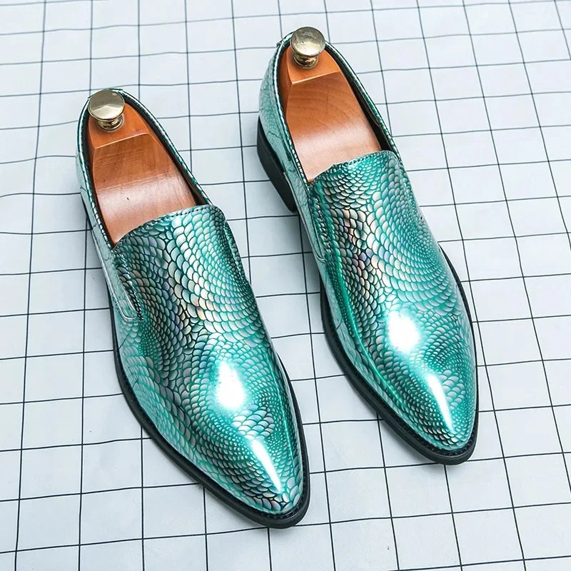 Casual Men's Leather Shoes Plus Size New Model Pointed Trendy Style LADYLYS