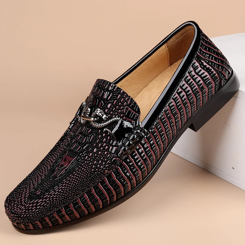 Trendy Brand Men's Genuine Leather Luxurious Banquet Shoes Size：36-47 LADYLYS