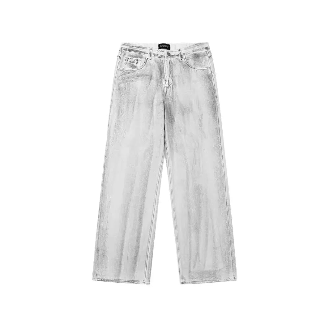 Jeans vintage pour hommes, coupe ample et ample, style américain