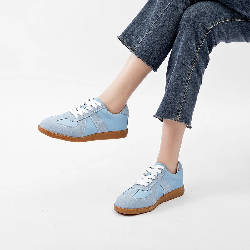 AIYUQI – baskets en cuir véritable pour femmes, chaussures d'entraînement morales décontractées