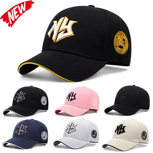 NY lettre brodé casquettes de relance unisexe parasol chapeau réglable Hip Hop