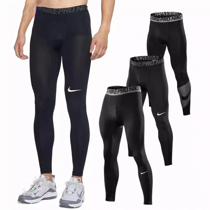 Original Nike Pro Leggings Basketball Pour Hommes Course à Pied Fitness Athlétisme Entraînement Sport Élastique Séchage Rapide