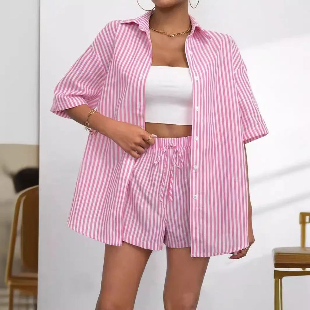Set for spring and summer, featuring a collared button up cardigan LADYLYS
