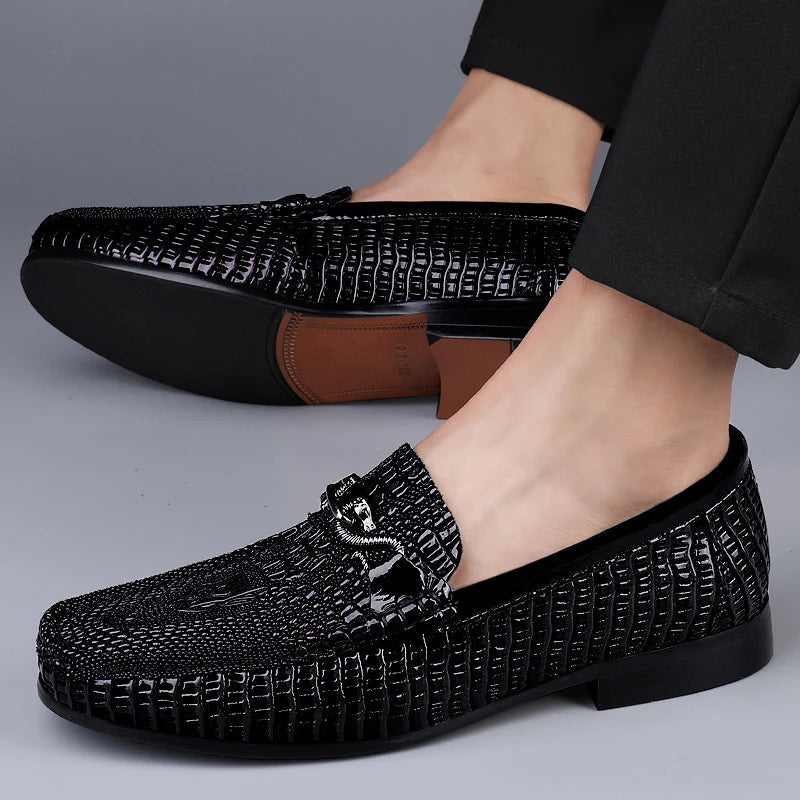 Trendy Brand Men's Genuine Leather Luxurious Banquet Shoes Size：36-47 LADYLYS