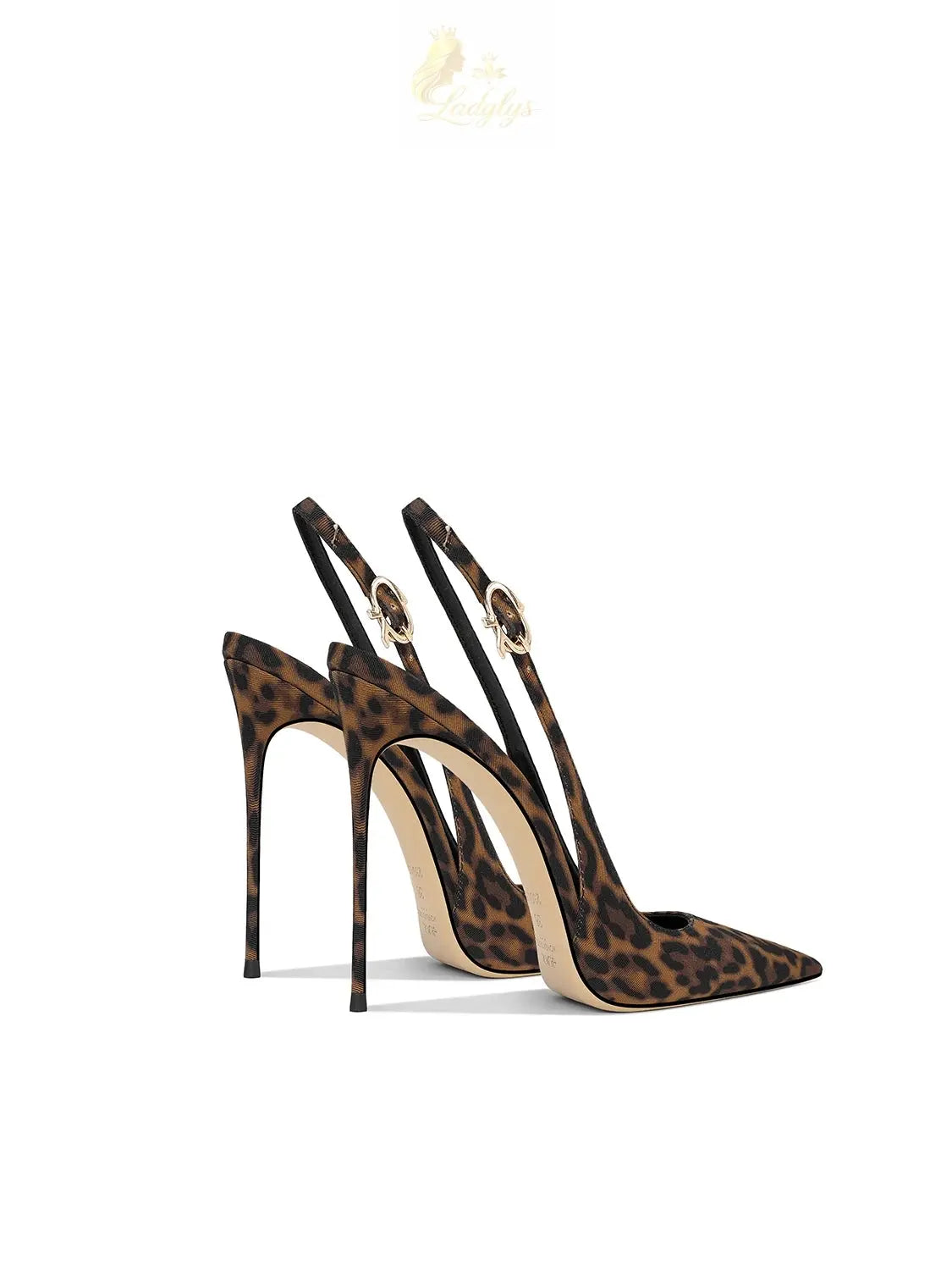 Leopard Pattern Pointed French Luxury Small Comfortable Thin Heel Versatile High Heel Sandals for Women LADYLYS