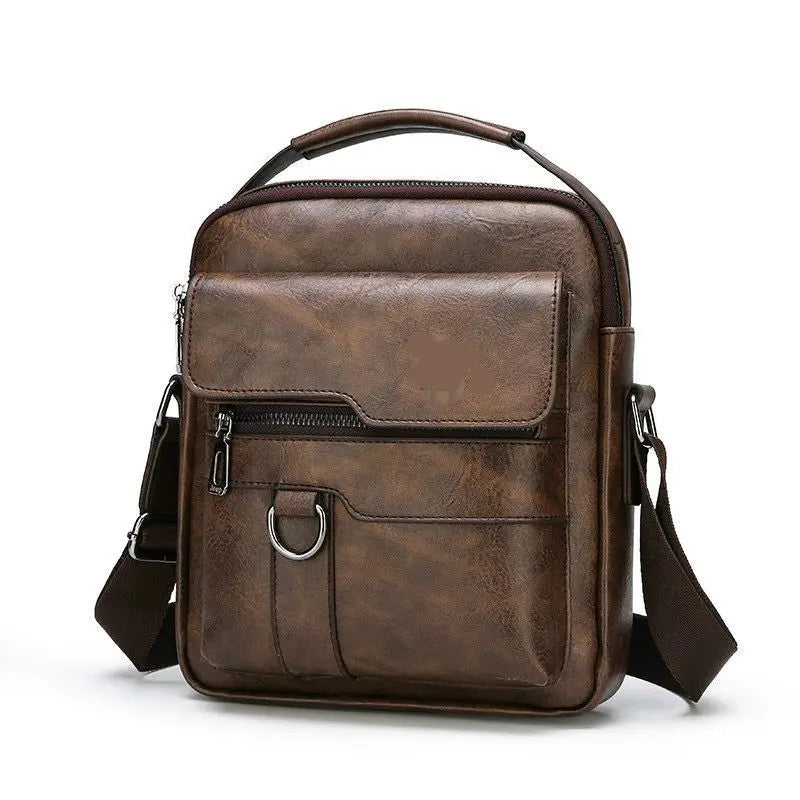 Single-shoulder crossbody bag hand-held vertical large-capacity leather bag breathable and wear-resistant LADYLYS