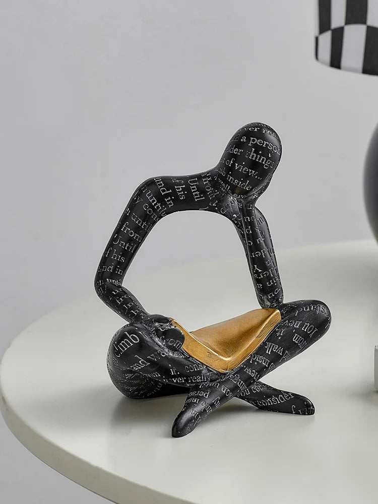 Décoration de figurines d'art abstrait, moderne et Simple, pour meuble