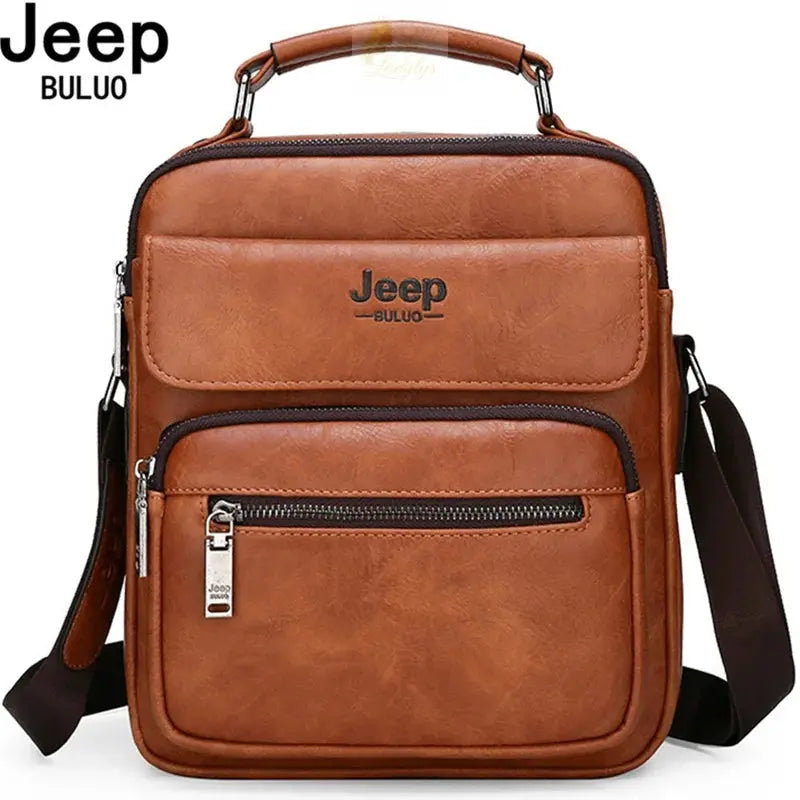 JEEP BULUO, large brand bag with leather shoulder strap LADYLYS